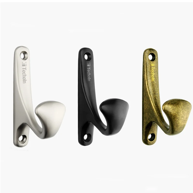 TECHOLN Cloth Hook Hangers Furniture Hardware Garment Hooks Holder Coat Home Use Hook Drop Metal Clothing Zinc Alloy Modern