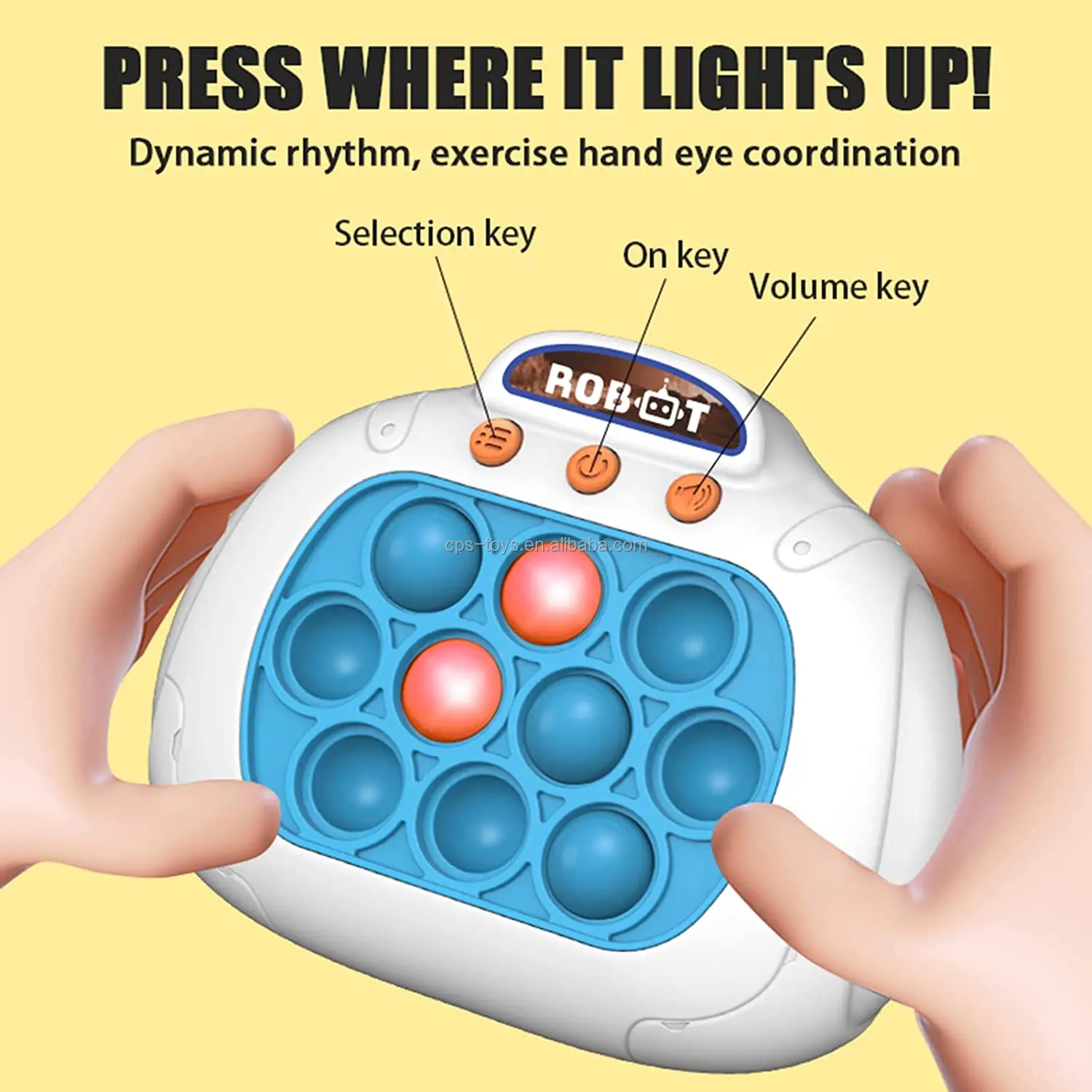 Puzzle Pop Machine Light Up Game Fidget Travel Games For Kids Pop Quick