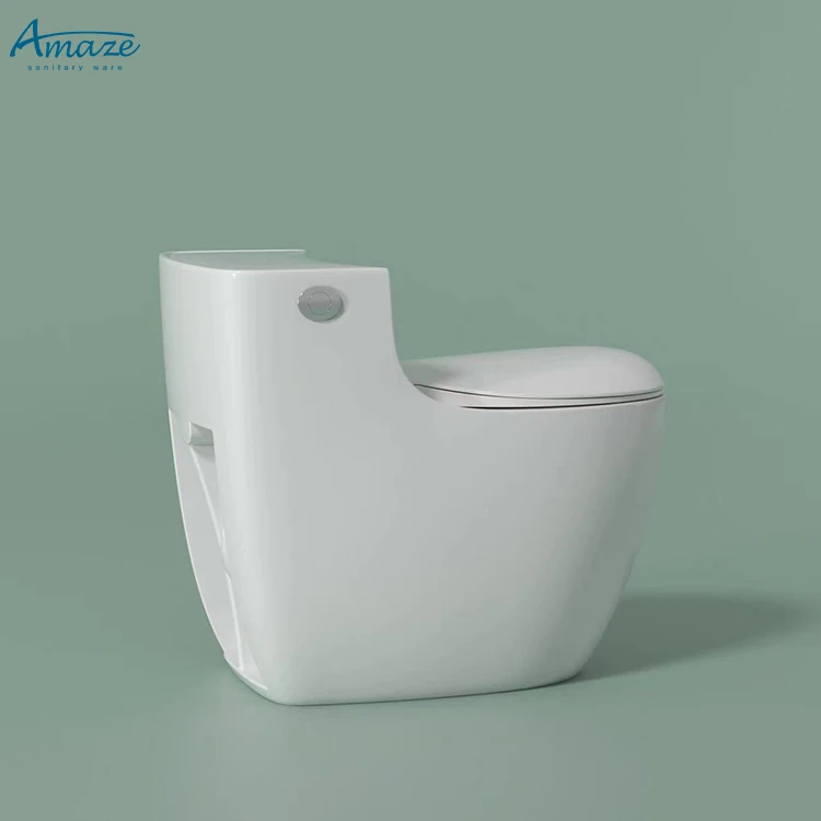 New design bathroom wc color floor mount siphonic one piece ceramic sanitary ware commode bowl toilet bidet supplier