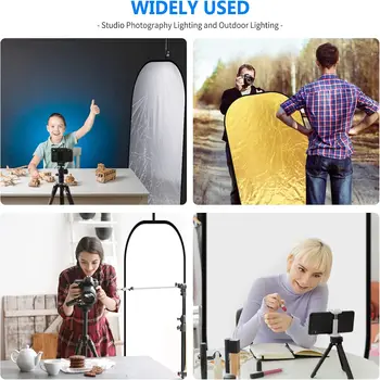 NEEWER 47"x71"/120x180cm Light Reflectors for Photography, Portable 5 in 1 Collapsible Multi Disc with Bag - Translucent detail image