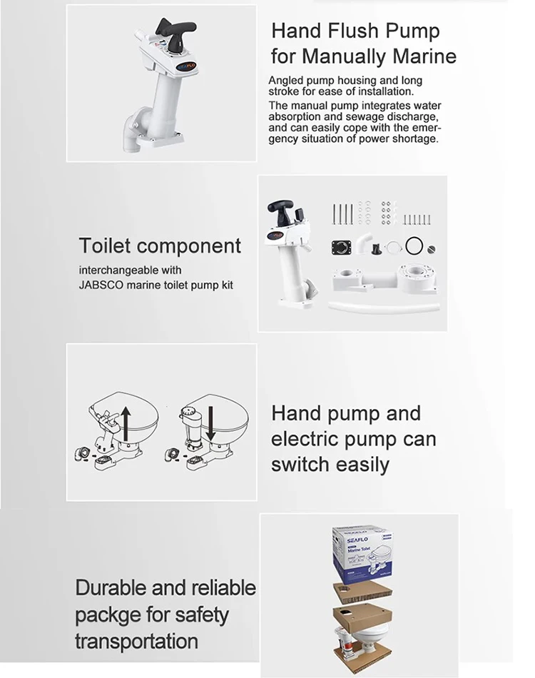 Oem Manually Operated Marine Toilet With Comfort Seat For Marine Buy