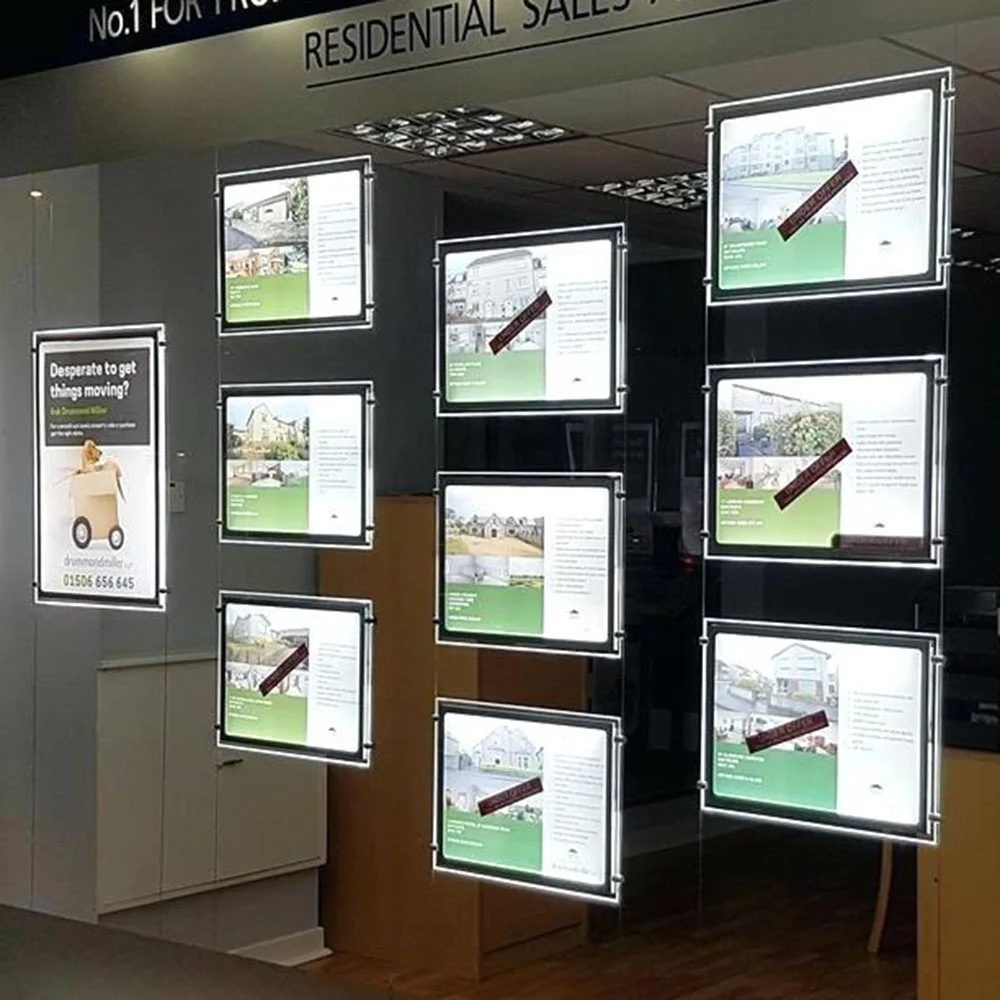 Types Design Supplies Led Board Vinyl Pvc Yard a Frame Holder Light  Illuminated Post Real Estate Sign for Sale, image size:1000x1000