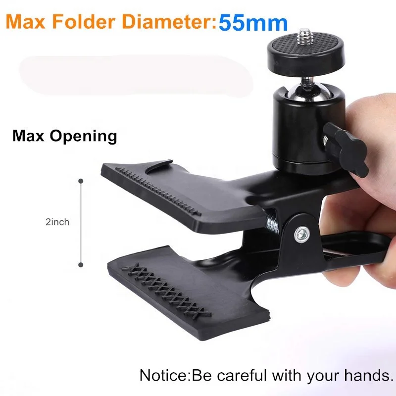 
 Регулируемое вращение на 360 градусов 1/4 дюймовое винтовое шариковое крепление для камеры монитора с супер зажимом  