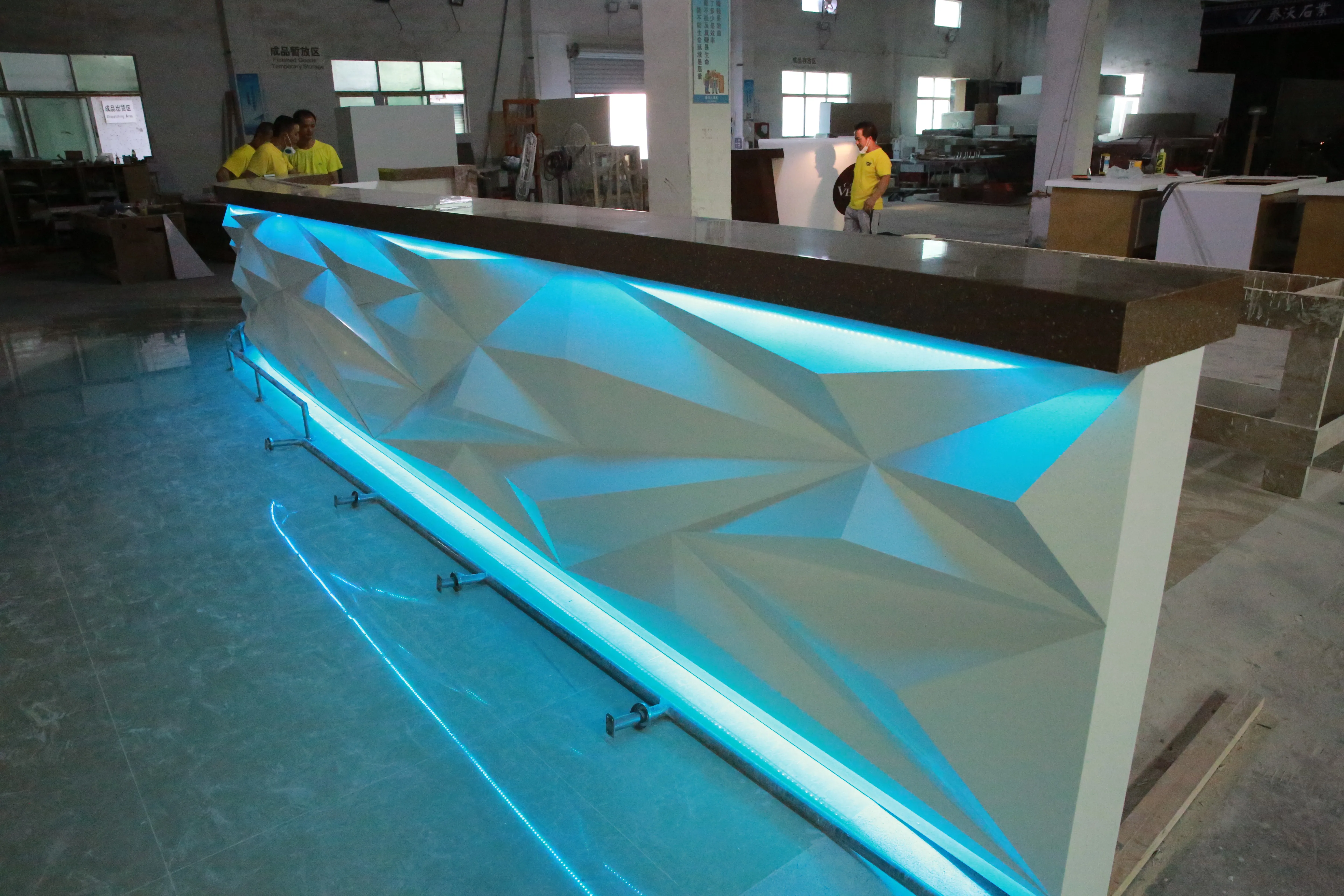 LED Light Sushi bar Counter Restaurant Commercial bar Counter for Sale