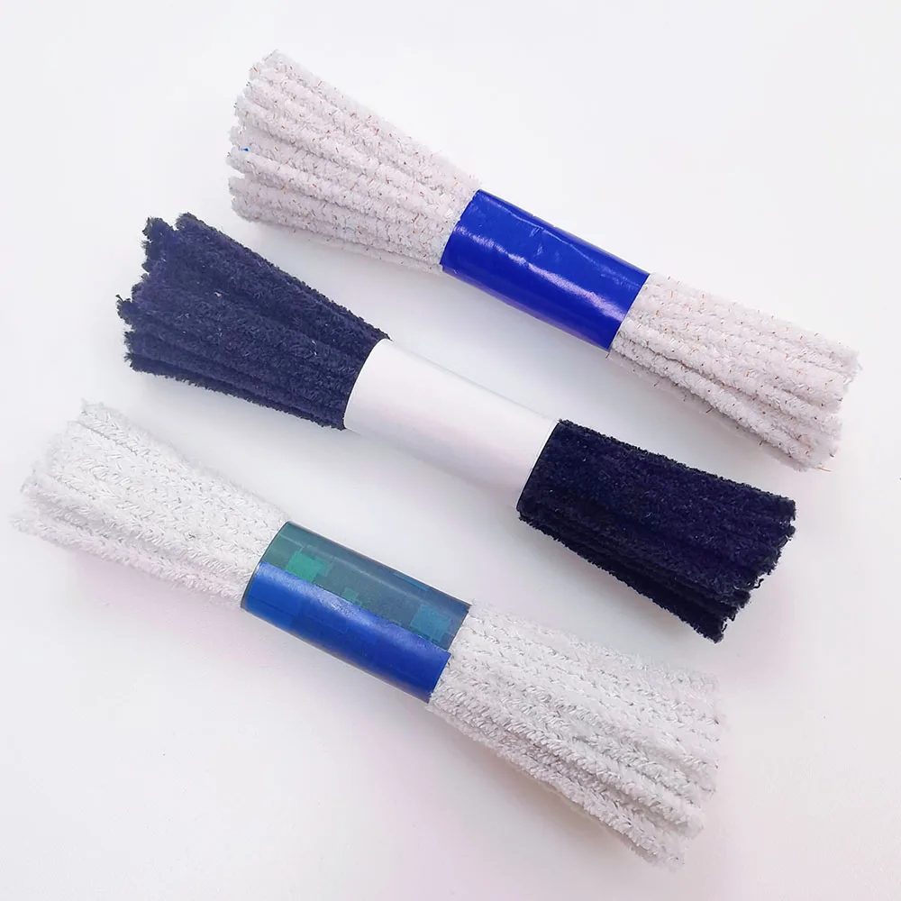 6-Inch Straight Type Smoking Pipe Accessories Custom Size Colorful Cotton Bristle Pipe Cleaners Wholesale 44 CT