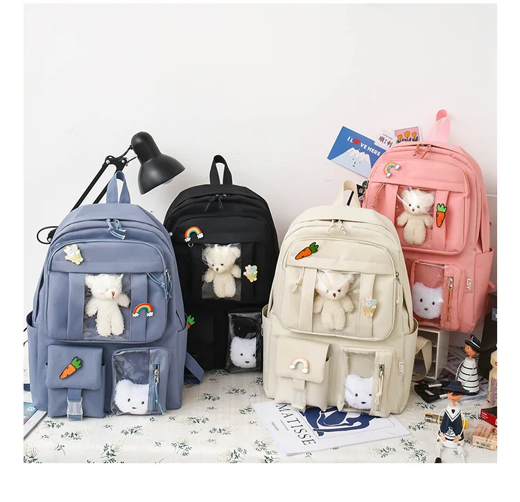 Korean Style Luo Fanni School Backpack —