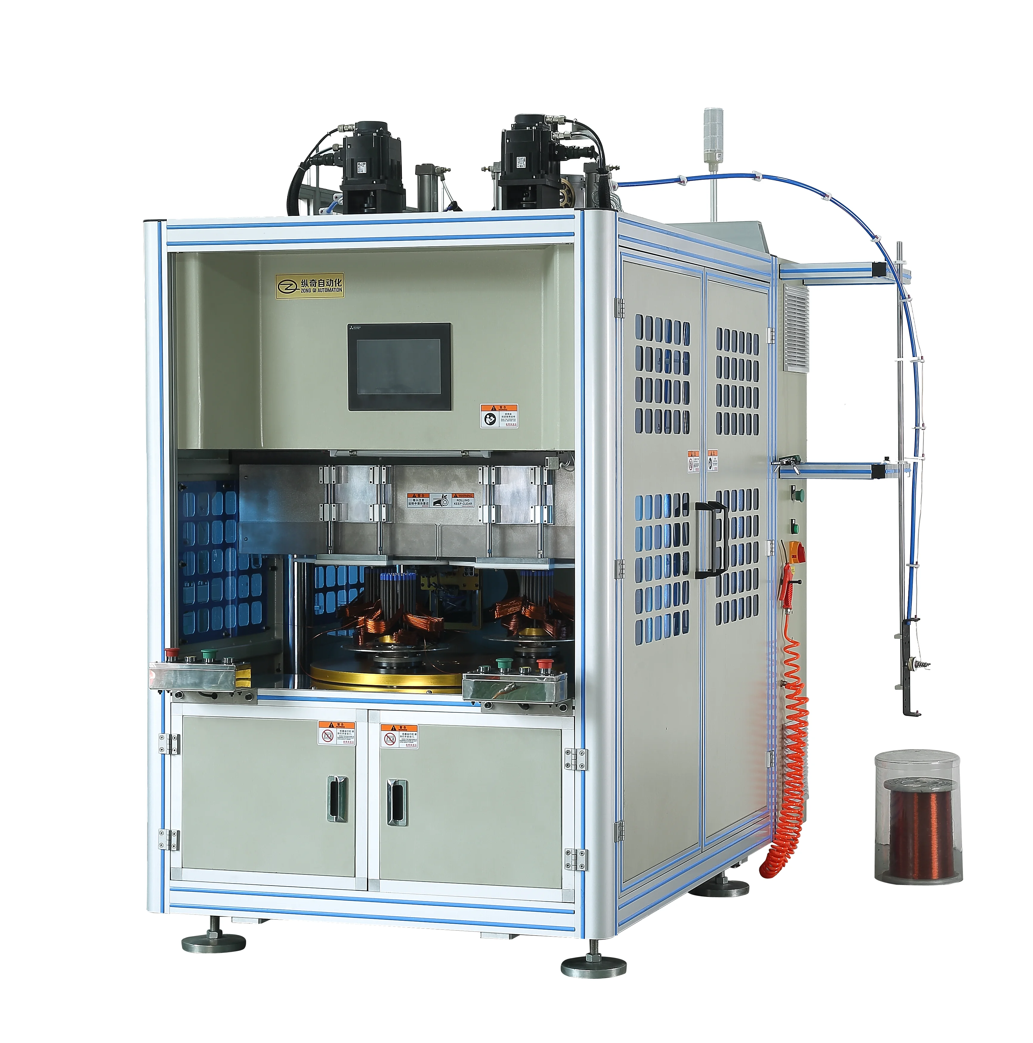 Coil Winding Machine Vertical Winding Machine for Electric Universal Motor and DC Motor Rotor Double-head Three-station
