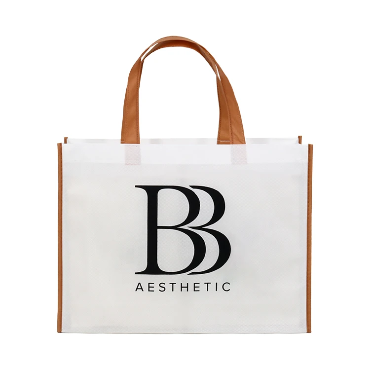 Wholesale Price Custom Printed Recycle Reusable PP Laminated Non Woven Tote Shopping Bags