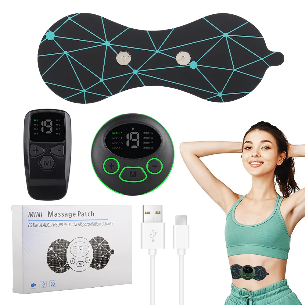 Portable Tens Relax Muscle Back Shoulder Neck Massager Electric Ems ...