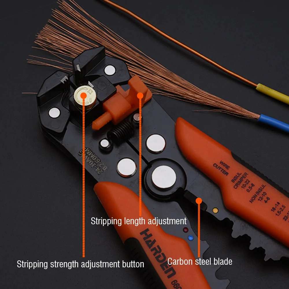 HARDEN Tools Wholesale Custom Germany Type Hand Tool Copper Electric Cable Wire Stripper