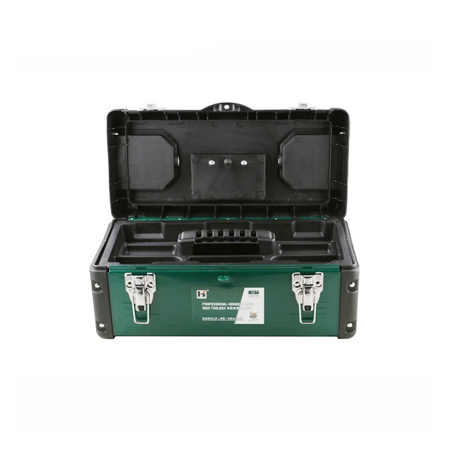 Portable Tool Box Heavy Duty Plastic Tool Box with Removable Tool Tray
