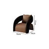 Poltrona singola - nero - marrone classico