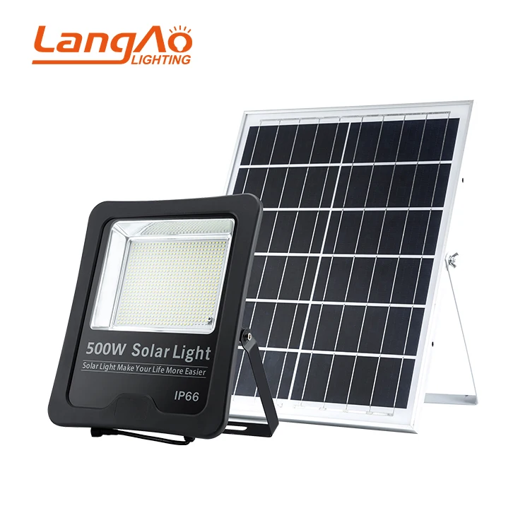 Best quality IP66 waterproof outdoor square lighting smd 400w 500w led solar flood lamp