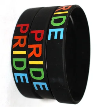 custom rainbow friendship braceletes/rainbow swirl Rubber Bands Bracelets Silicone Wristbands