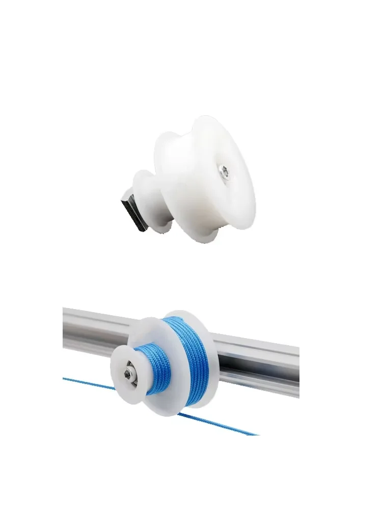 Double-layer Groove Wheel Assembly Pulley Roller Third Generation Grade 1000 Series Aluminum Alloy Lean Pipeline Rod Accessories
