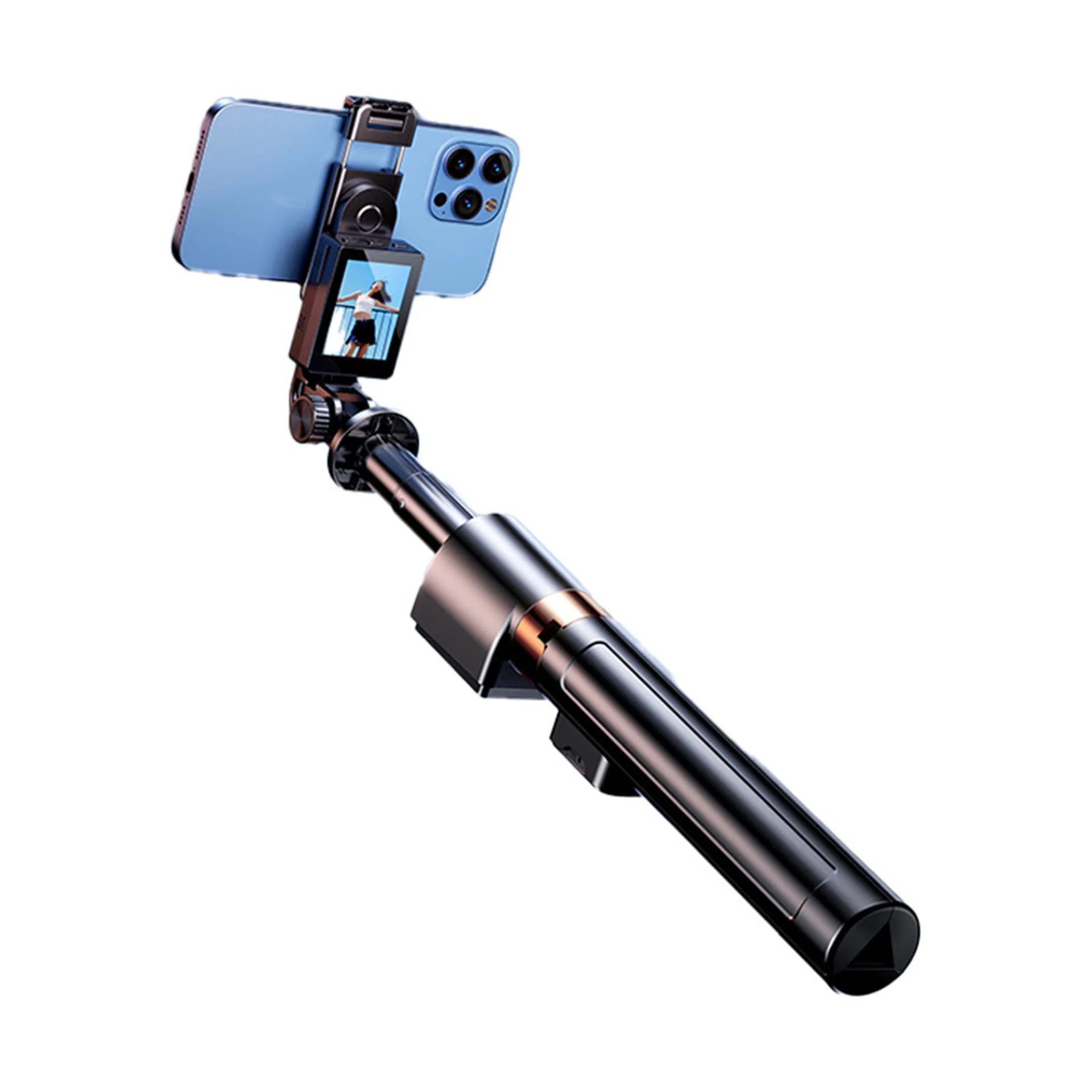 Long Stainless Steel Selfie Stick with Wifi Remote