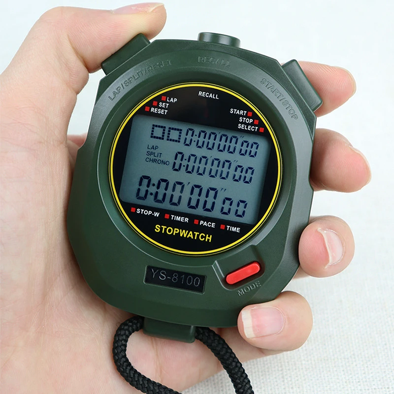 Memory Handheld Pocket Stopwatch With Recall Sports Digital Run ...