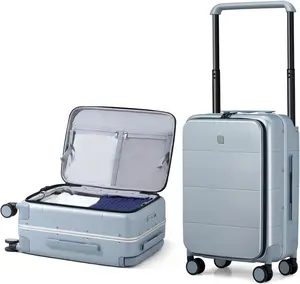 20/24-Inch Fashionable Simple and Classic Luggage with Spinner Wheels and Wide Handle That Opens at the Top