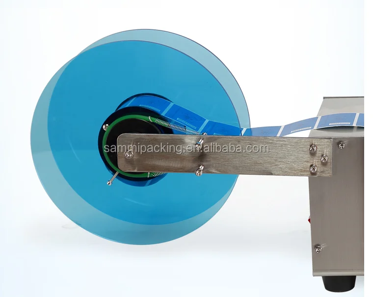 220V Semi-Automatic Round Bottle Labeling Machine with 25-50 piece/minutes Efficiency for 15-120 mm Diameter Bottles