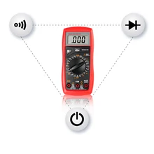 Factory Price Portable DMM Multimeter Digital Professional Multifunction Tester Electrical Transistor Test 200-20M Accuracy