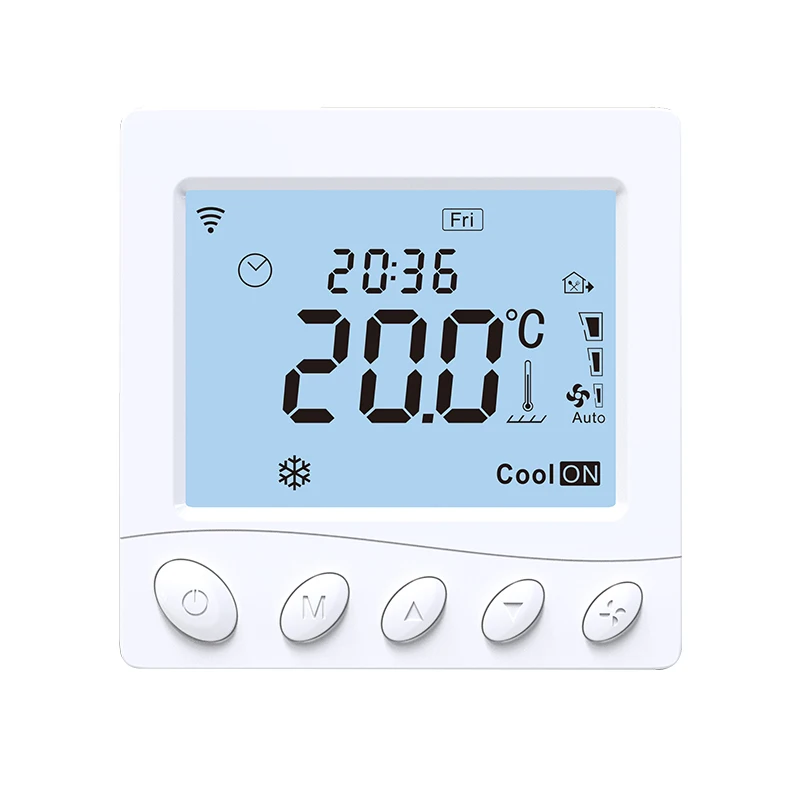 Fcu Thermostat Lcd Programmable Heating,Ventilation And Cooling ...