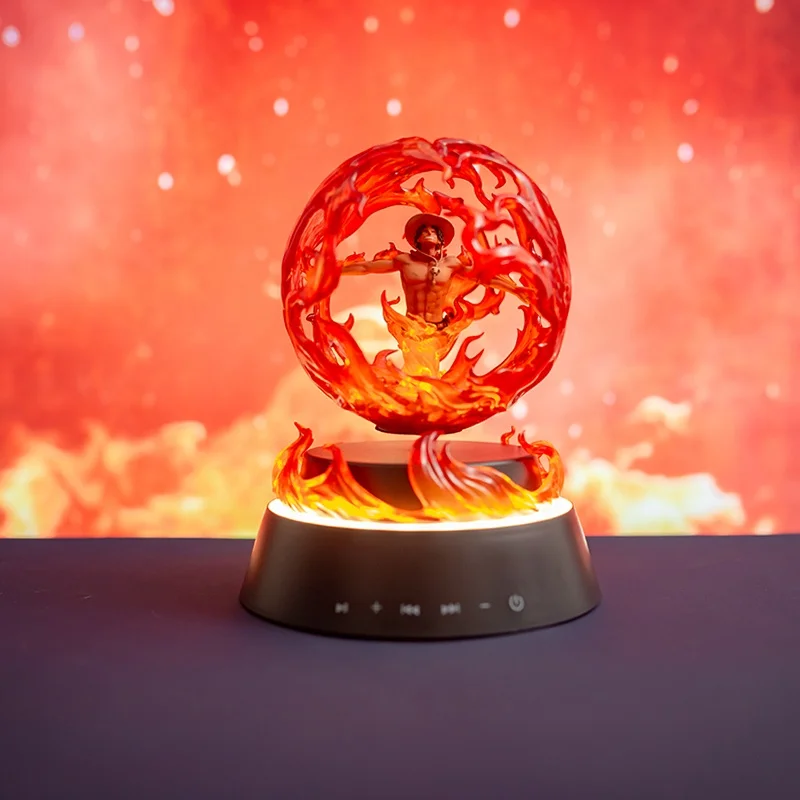 Magnetic Levitation Floating OEM ODM Custom LED Model Doll Gift One Piece Collection Figure Cross Fire Ace Anime Figure Action   30892
