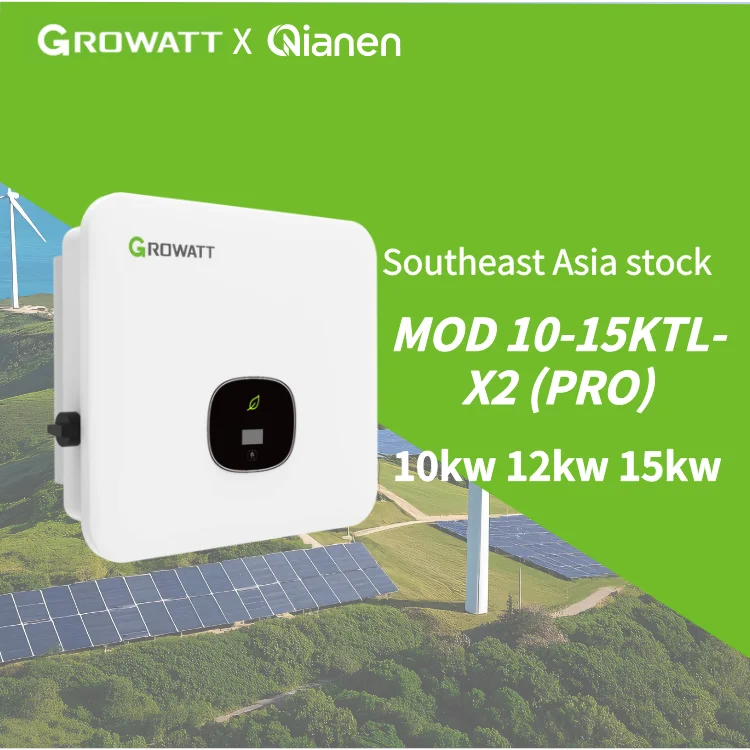 Growatt MOD 10~15KTL3-X2 10kw 12kw 15kw On-Grid Solar Inverter with Triple Phase Output String Inverter for Solar Battery