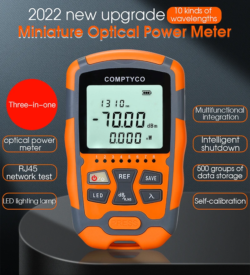 Comptyco Aua-m7 Dry Battery Opm Three In One Optical Fiber Tester - 70 ...