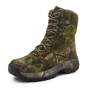 OEM ODM Custom Men's Camo Boots Hunting protection comfort Waterproof Tactical Combat Shoes with EVA Insole