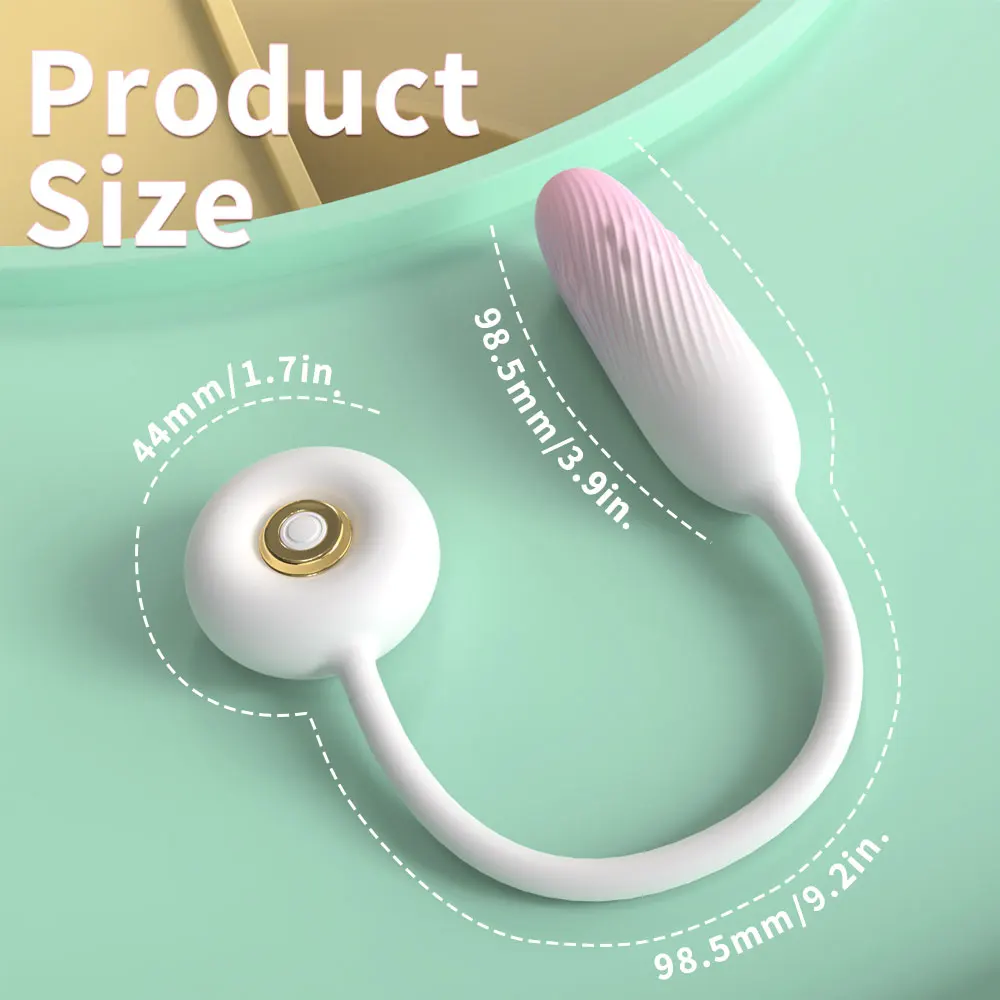 New Cute Female Sex Toy Clitoral Stimulator Jump Egg Vibrator Thrusting Dildo Vibrators Rotation 4260