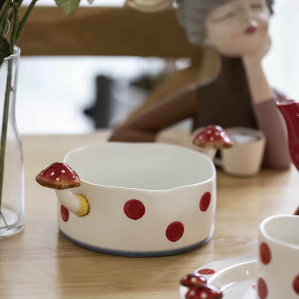 Mushroom Lidded Soup Bowl