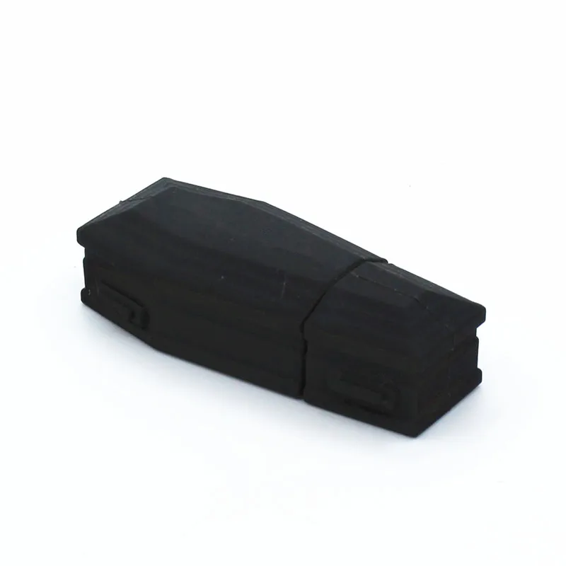 SL006Fast Speed 16GB Bulk Order Individualized Design with Key Ring Coffin Shape Silicon USB Flash Drive
