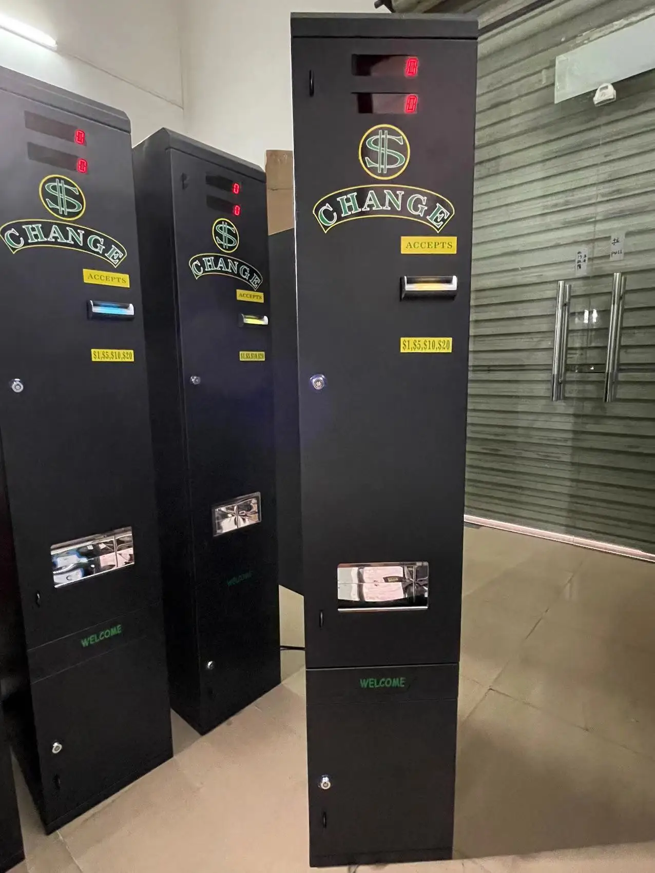 Bill &coin To Coin Token Change/changer Machine For Laundry Machine