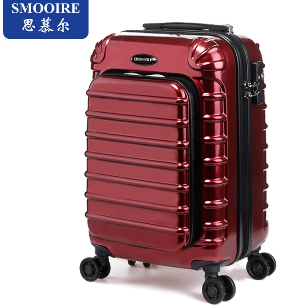 Best Lightweight Durable Carry On Suitcase Cabin Luggage With Hardside Front Pocket For Laptop