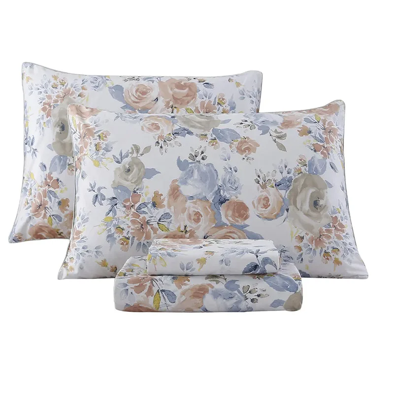 Soft Like 2200tc Egyptian Cotton Sheet Sets Home 4 Piece Microfiber Bed