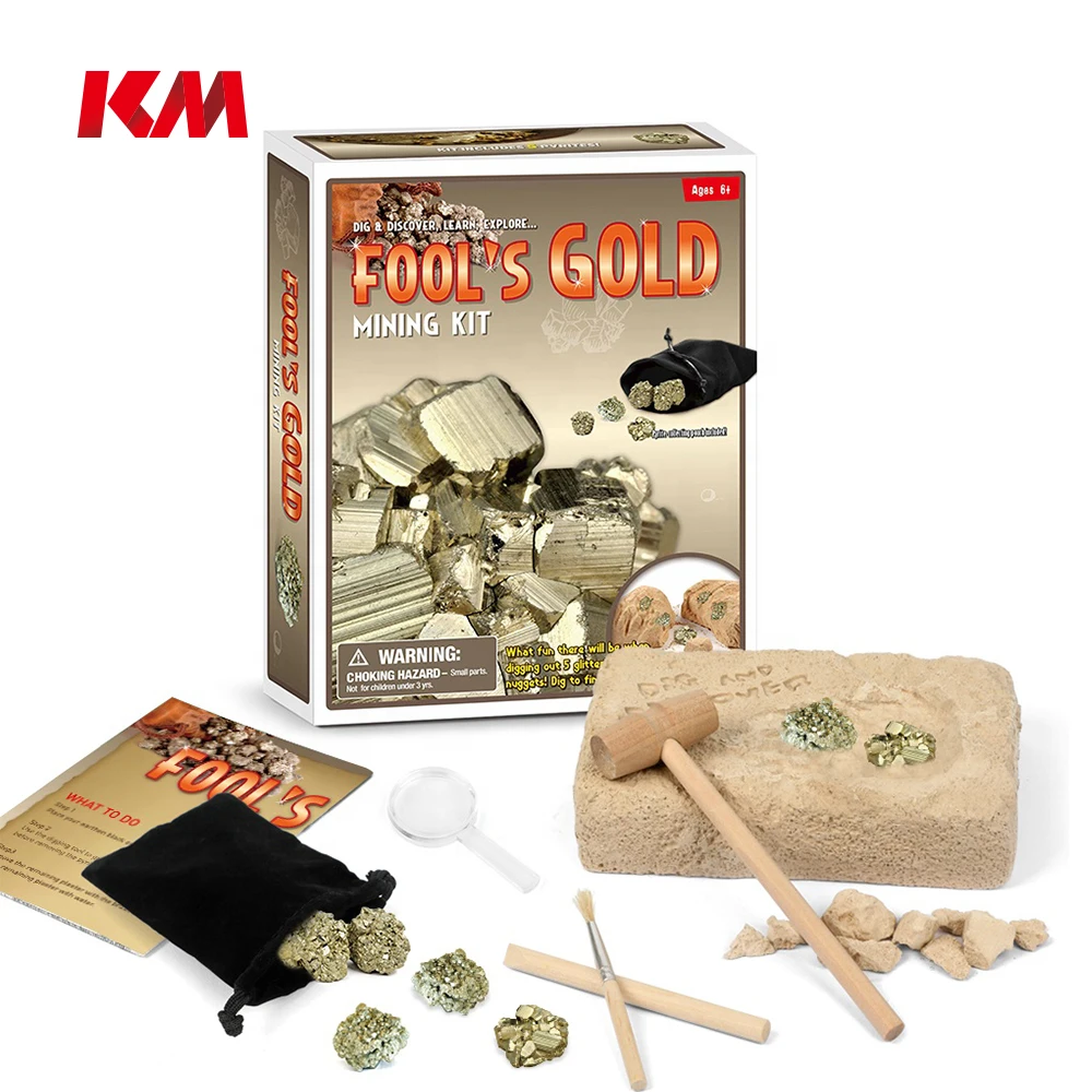 Buy Interesting Child Craft Digging Toys Mineral Stones Fool's Gold Dig It  Out Excavation Kit For Children Learning By Doing Product on