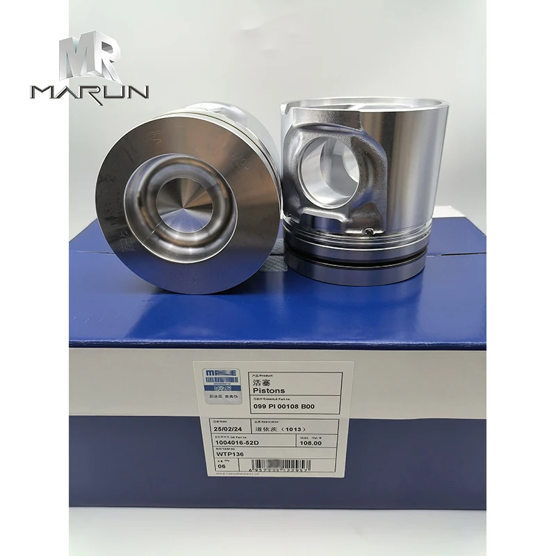 1004016-52D 1013 Original Piston STD for Excavator DEUTZ Construction Machinery