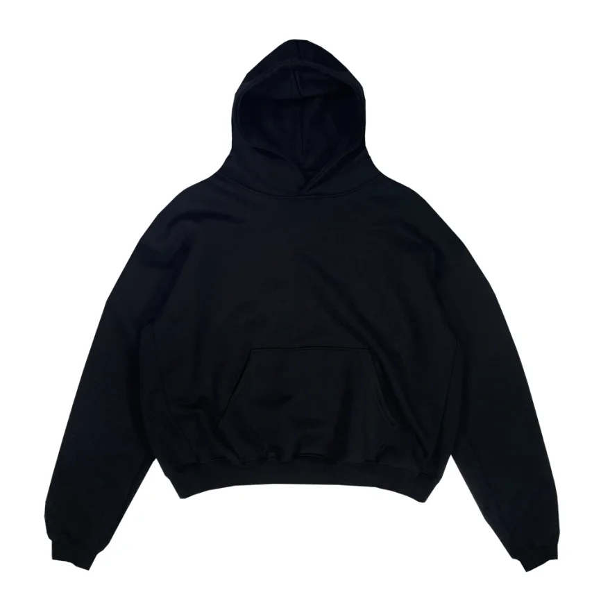 Wholesale Hoodies High Quality Plain Black Hoodie 2025 Wholesale