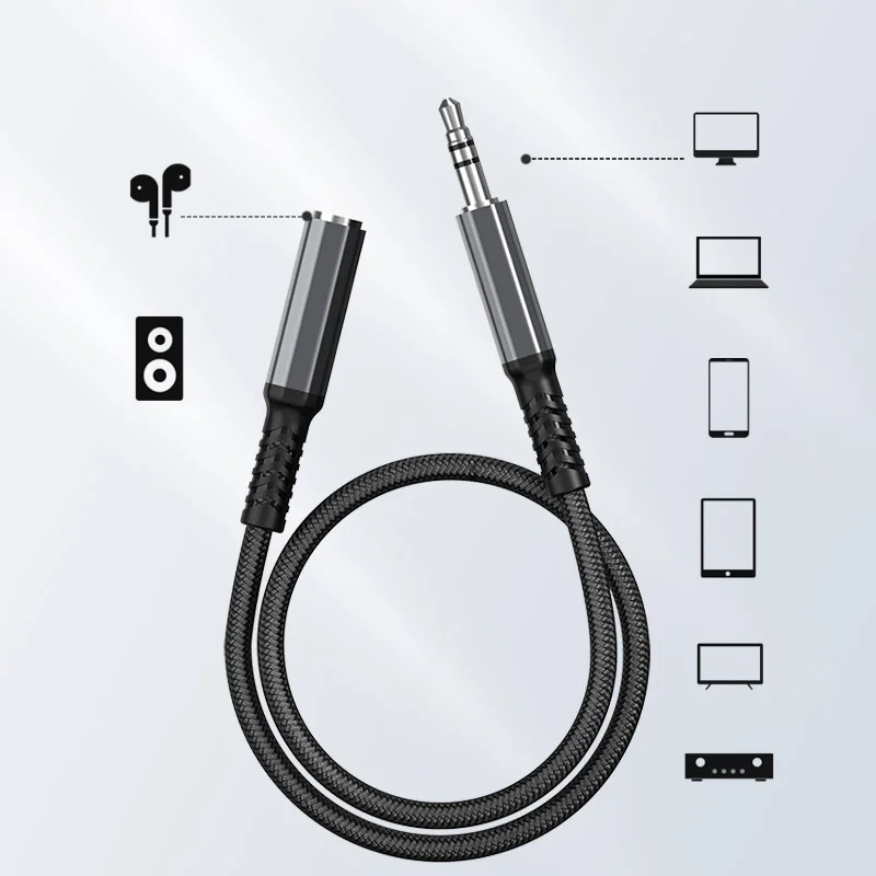 
 Дунгуань наличие сертификата аудио aux usb кабель для передачи данных для 3,5 мм Джек аудио адаптер mp3 / mp4 плеер джентльмен Джек dvd динамик провод кабель постоянного тока  