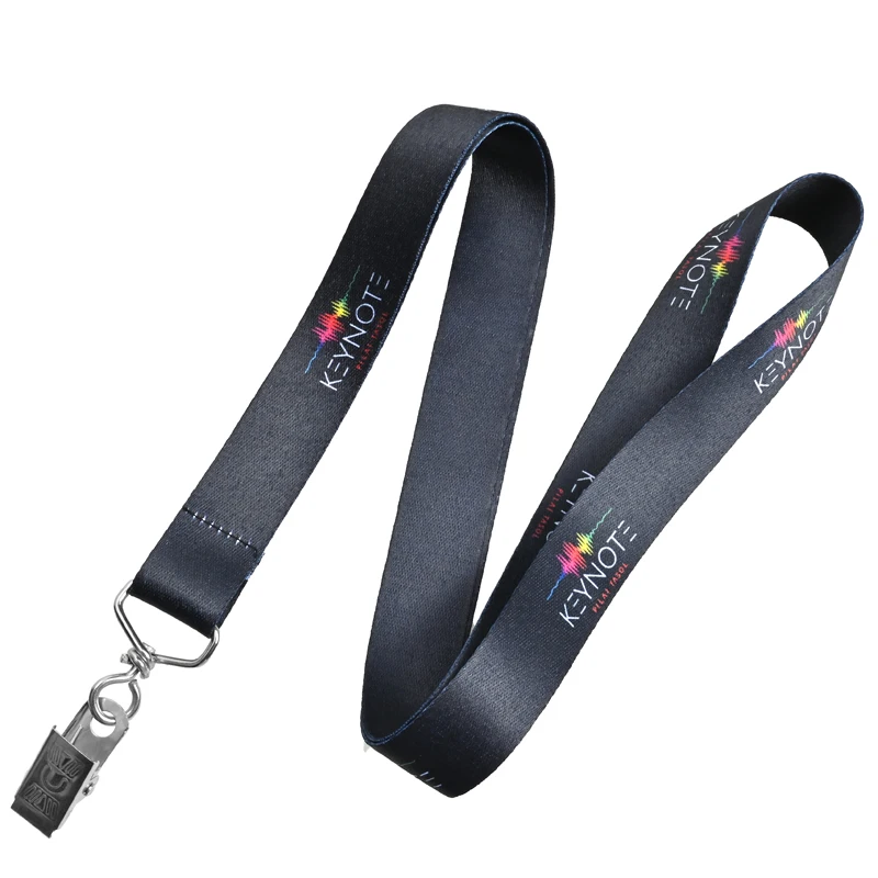 Colorful Printed Heavy Duty Embroidery Keys Chain Badge Reel Holder Card ID Neck Strap Hook Custom Sublimation Lanyard Logo