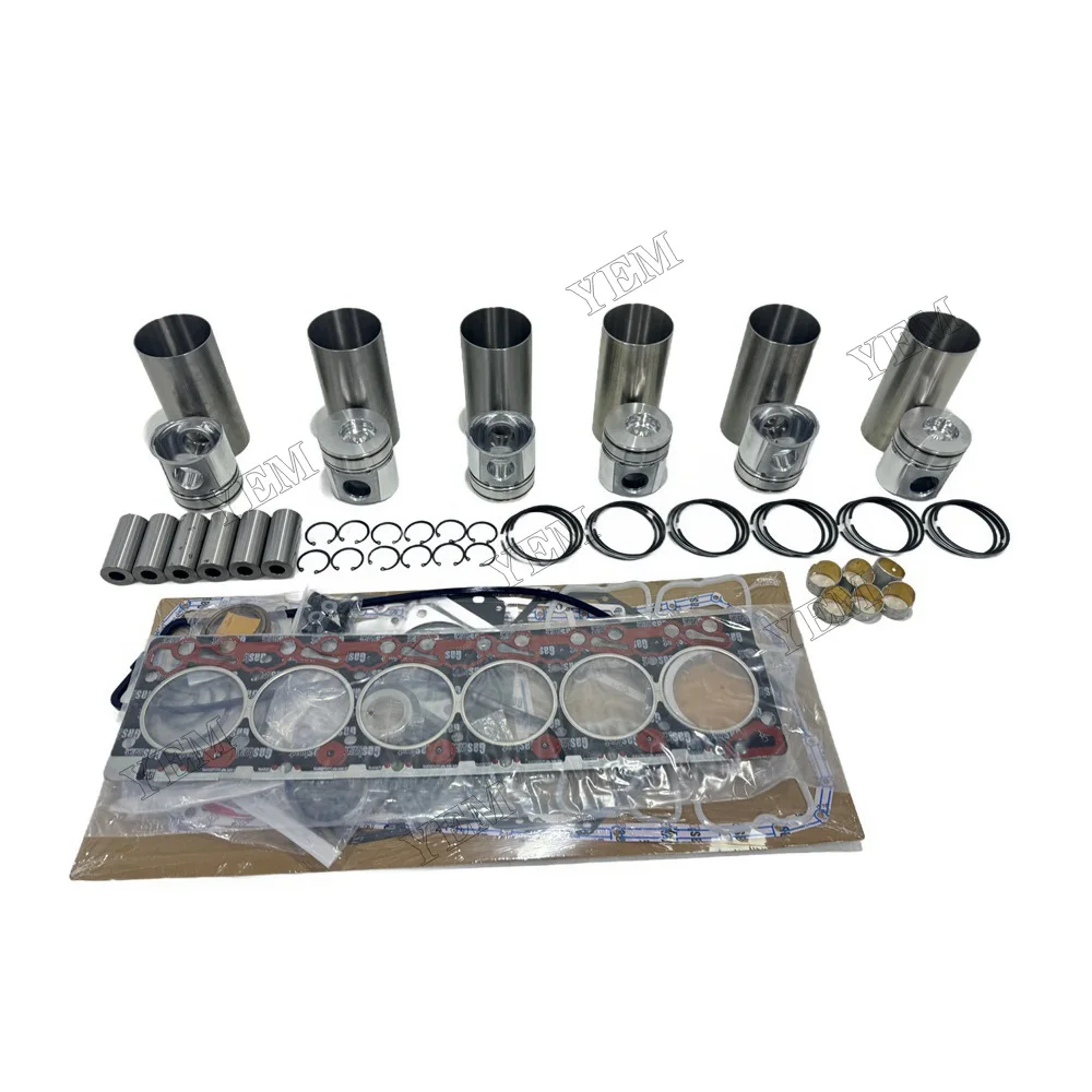 Overhaul Kit With Gasket Set Compatible for Komatsu 6D102 Engine Spare Parts 5