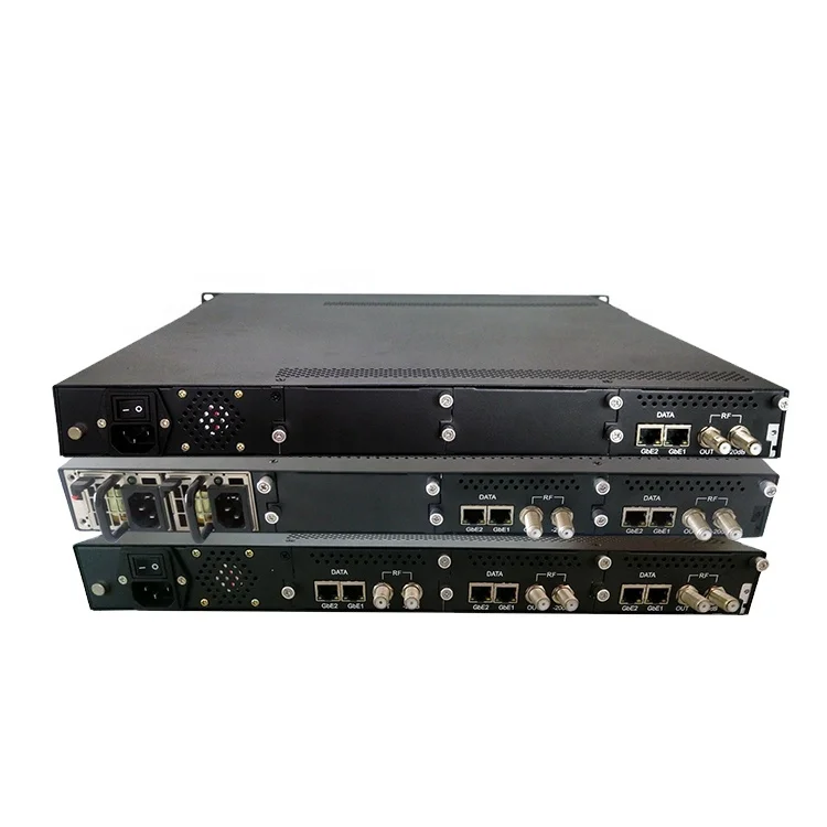 Цифрового телевизионного вещания оборудование 2 * ip catv модулятор qam с 4 DVB-CAS 16QAM каналы с отверстиями