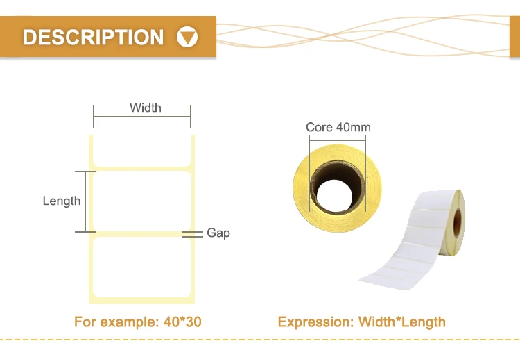 Thermal Label Roll Customized 4*6 Thermal Paper Self-adhesive Label for Logistics Transportation Label factory
