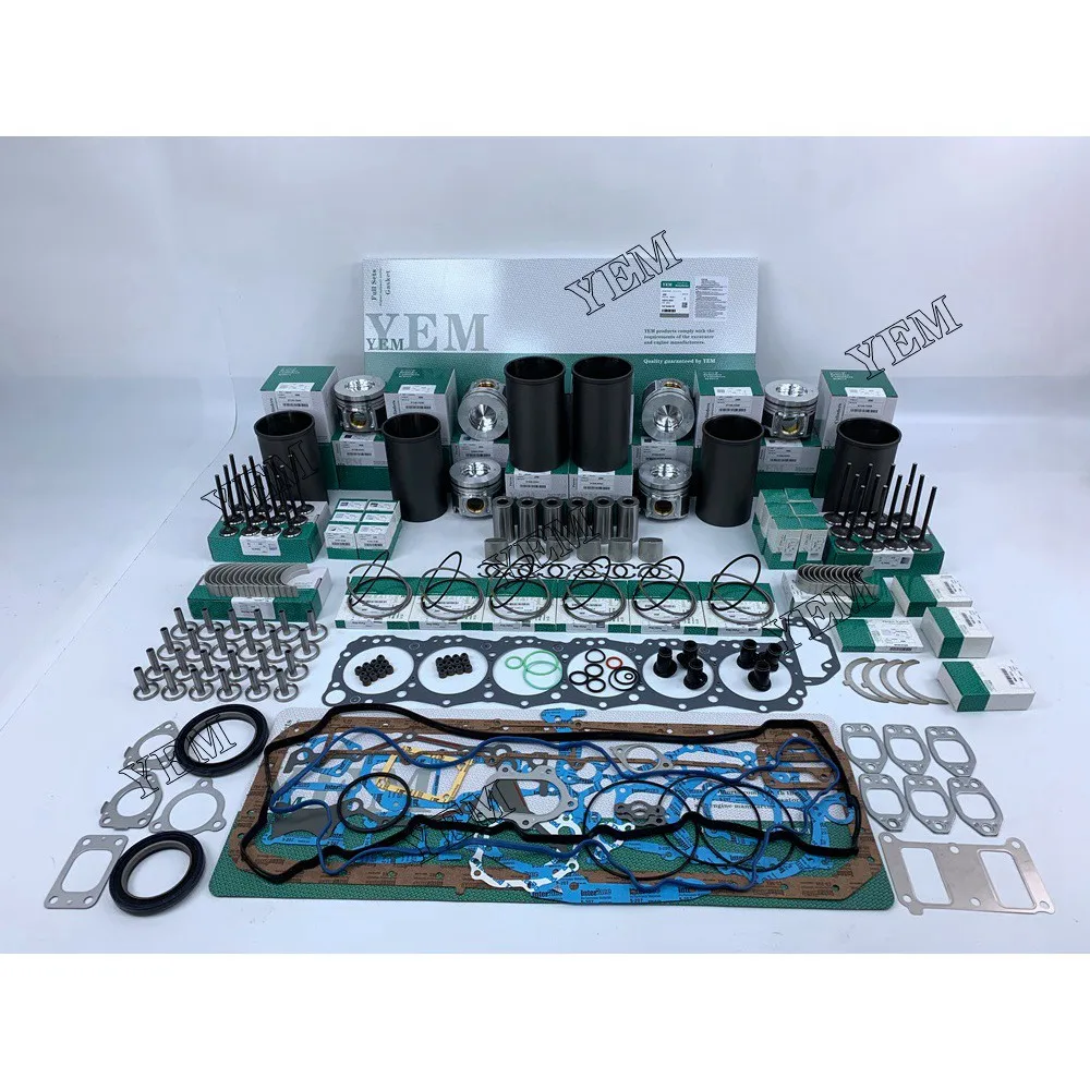 Good Quality Rebuild Kit With Piston Ring Liner Bearing Valves Gaskets For Hino J08E
