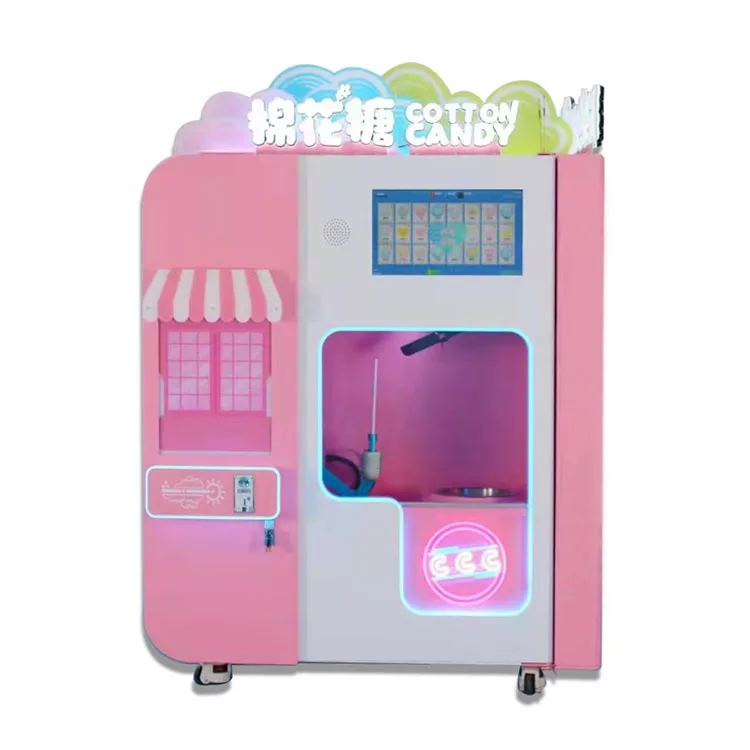 Automatic Vending Machine Cotton Candy Floss Machine Cotton Candy Making Machine