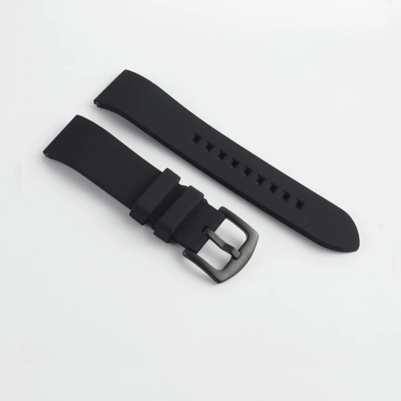 Ремешок силиконовый быстросъемный для наручных часов, фирменный цвет 18 мм 19 мм 20 мм 21 мм 22 мм 24 мм