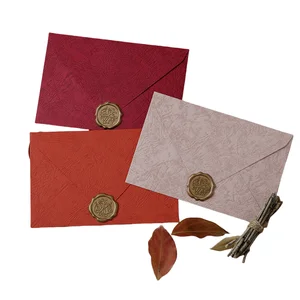 Vintage Kraft Paper Love Letter Envelope Fire Paint Recyclable Special Paper for Important Gift or Wallet Use