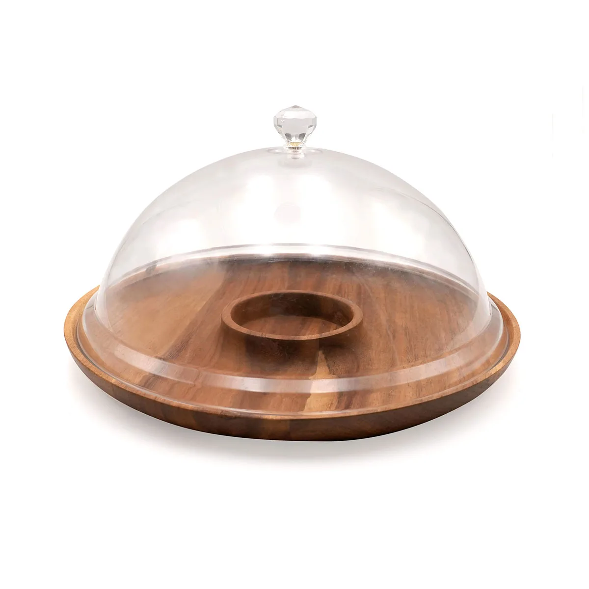 Custom Wood Cake Cookies Stand Plates Round Wedding Birthday Party