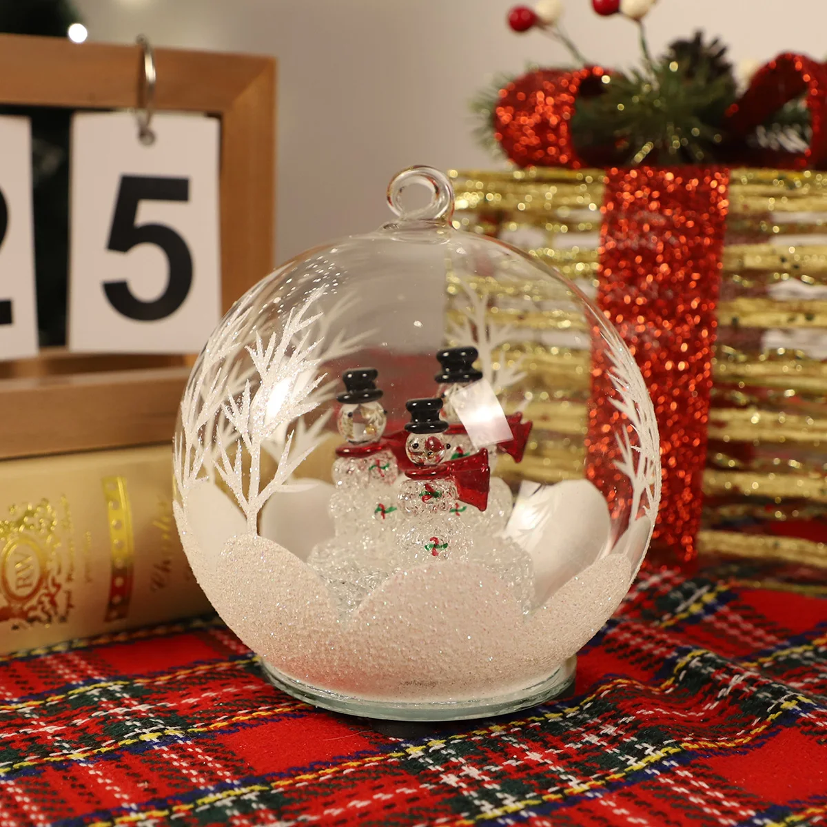 New type 8cm Christmas Ornament Round Plastic Baubles Clear Fillable Ornaments Ball for Christmas Party Wedding Decor