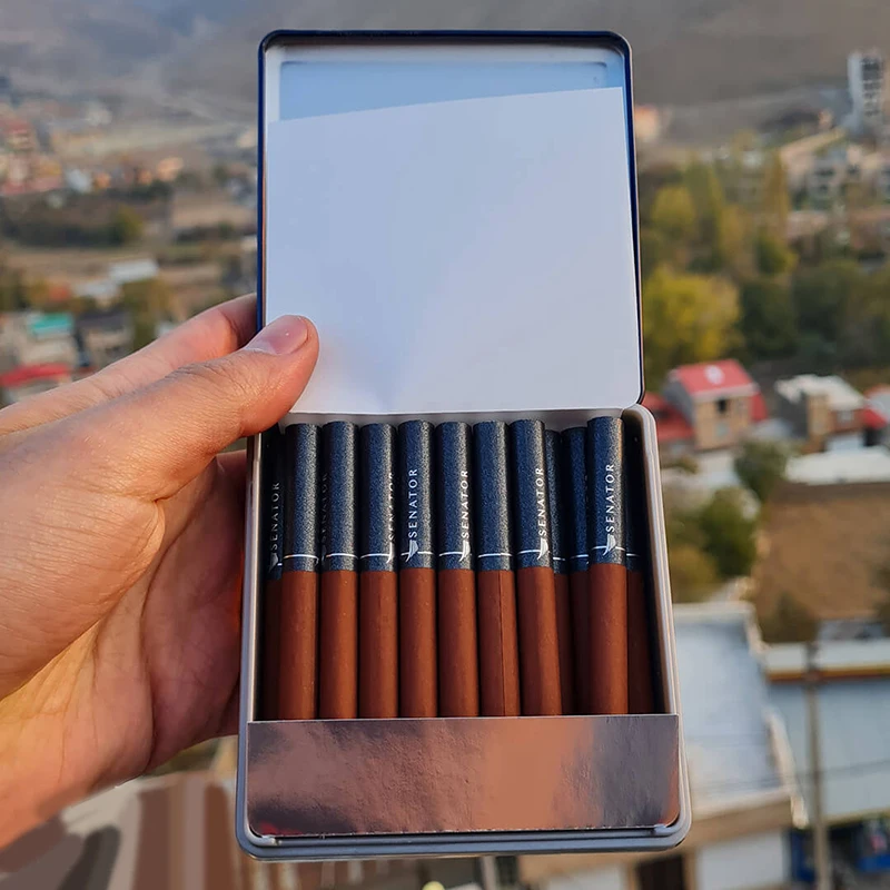 Factory Price Hot Sale Rectangular Metal Cigarette Case Cigar Tobacco  Packaging Gift Tin Box With Hinged Lid